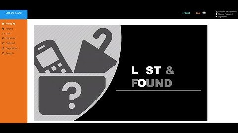 Lost And Found Website