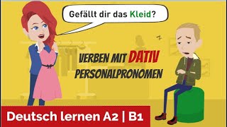 Deutsch lernen A2, B1 / Verben mit Dativ / Personalpronomen im Dativ / Wortschatz: Kleidung