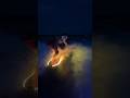 WAKESURFING AT NIGHT ON PRIVATE LAKE