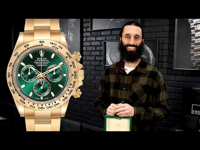 Watches :: Rolex Cosmograph Daytona Yellow Gold Green Dial