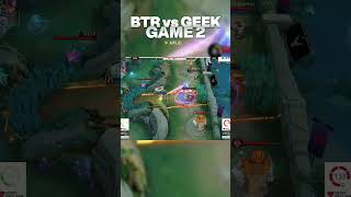 BTR vs GEEK GAME2#mobilelegends #mlbb #mpltricks #mpl #topglobalml #mplid #geekfam #btr #fy #shorts
