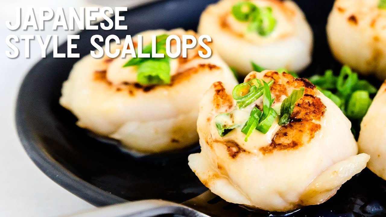 Pan Seared Japanese Style Scallops YouTube