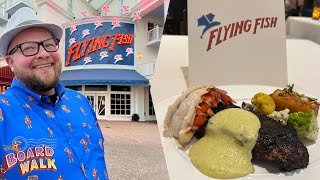 Disney’s Flying Fish | Char-Crusted New York Strip & Lobster | Disney’s Boardwalk Resort 2022