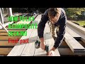 How to lay a composite deck. Cut + Fix the deck. Final part of How to build a deck by Robin Clevett