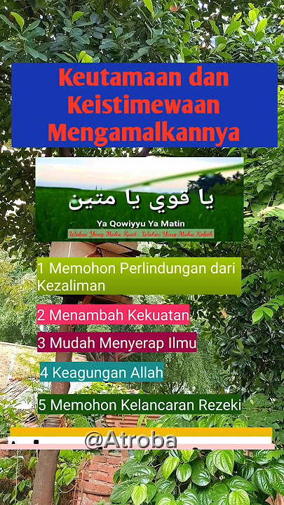 Bismillah, Dzikir, Asmaul husna, Ya Qowiyyu Ya Matin, Doa Pembuka rezeki #shortvideo #shorts  #fyp