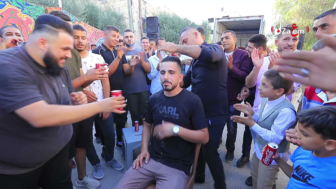 الفنان اسامة القبج 💥 احلق يا حلاق بالموس الذهب 💥 حمام العريس اياد نور