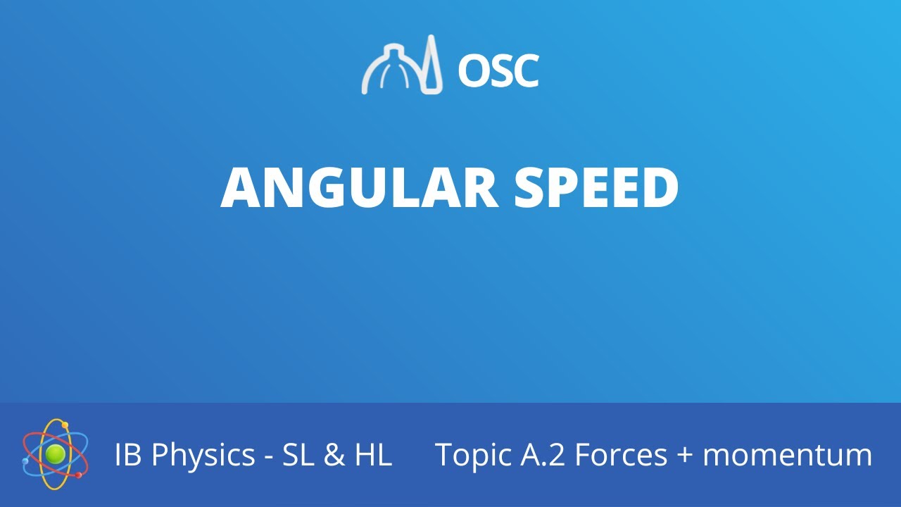 Angular speed [IB Physics SL/HL]