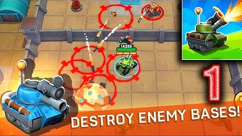 Tankhalla: New casual offline tank arcade game Gameplay