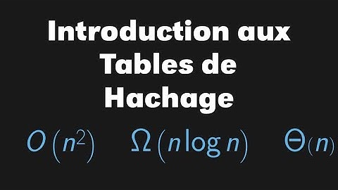Introduction aux tables de hachage
