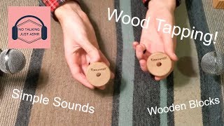 Asmr wood tapping sounds only! no talking wooden blocks