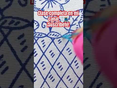 Puntada fácil para bordar canasta #embroidery #tutorial #diy #embroideryart #handmade #bordado