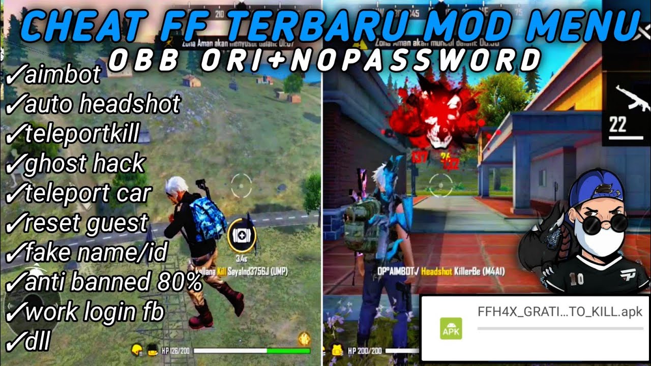 Cheat Ff Terbaru 2021 Mod Menu Auto Headshot Anti Banned 7 Youtube