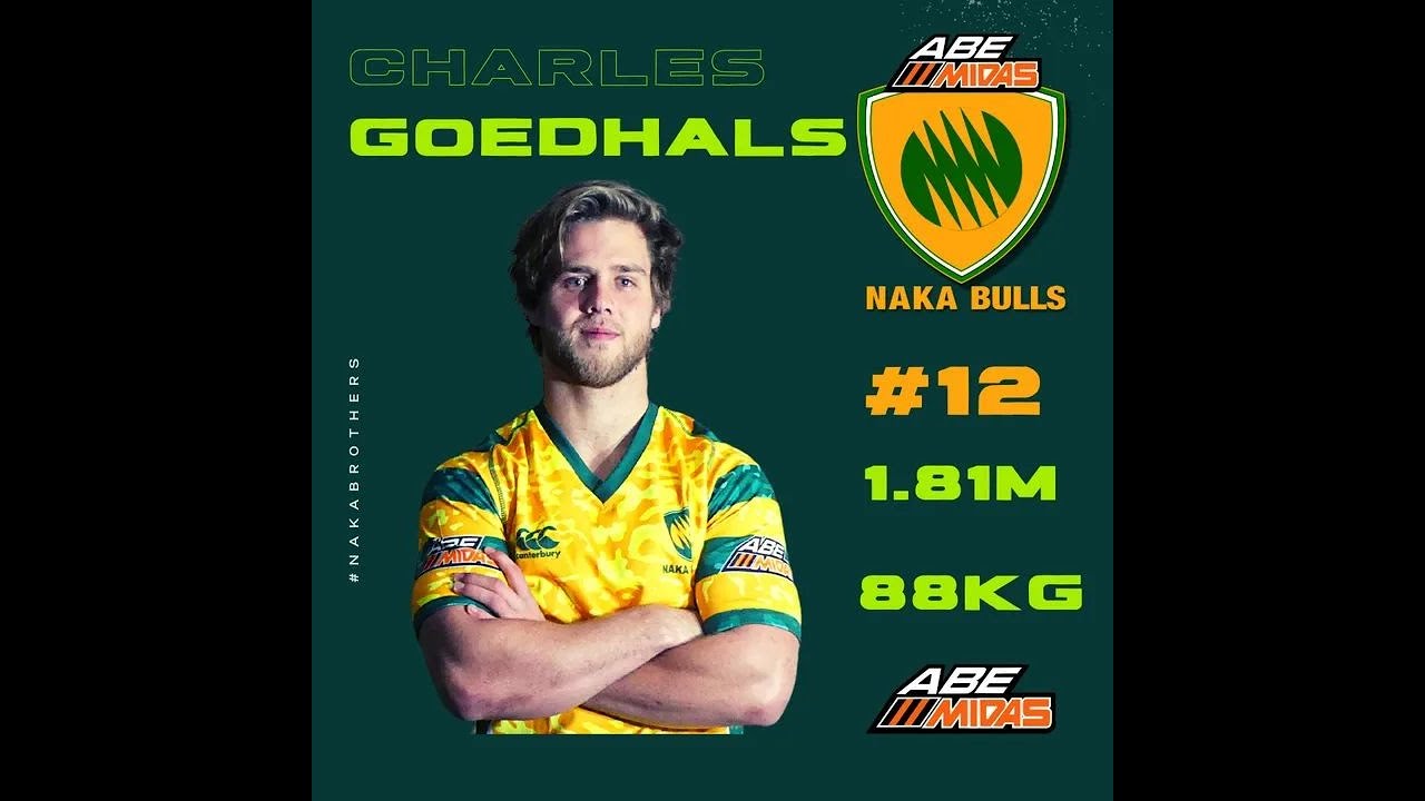 Charles Goedhals Naka Bulls Rugby Highlights - YouTube