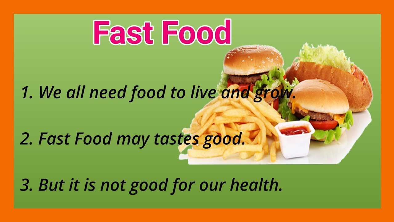 essay writing fast food advantages disadvantages