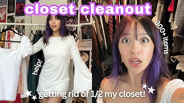 HUGE CLOSET CLEANOUT ✨ decluttering, organizing + inspiring transformation *help!*