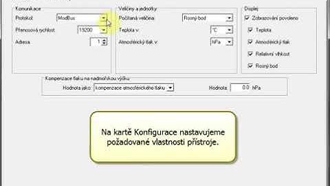 TSensor software pre snímače COMET