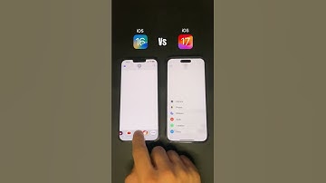 Ios 16 vs 17  #ios #tech #technology #shorts