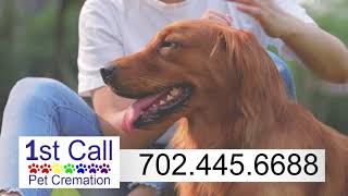 1st Call Pet Cremation commercial with testimonial video in English.