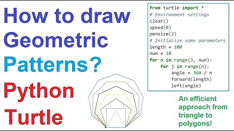 Lec-7: How to Draw Geometric Patterns with Python Turtle