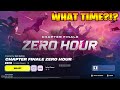 What Time Is the Chapter Finale Zero Hour Live Event START In Fortnite?