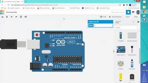 Tinkercad Arduino online simulation.