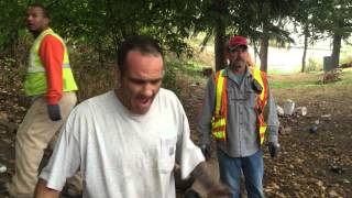 odot homeless sweep at n greeley 10 21 pdx