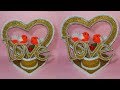 how to make showpiece ||crafts with cardboard ||gift itam showpicee||dustu pakhe