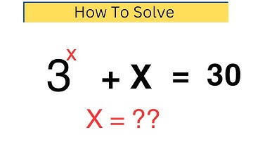 Math Olympiad Exam | Lambert W Function