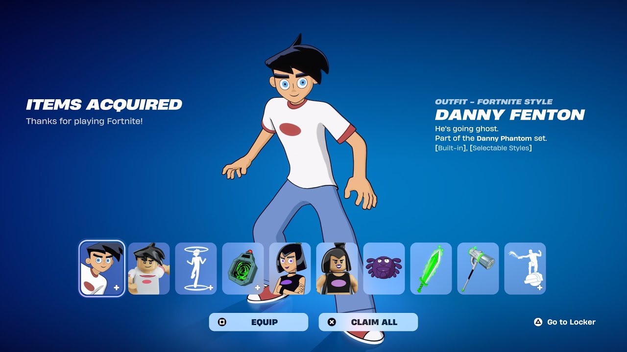 ¡RÁPIDO! DANNY PHANTOM GRATIS EN FORTNITE !