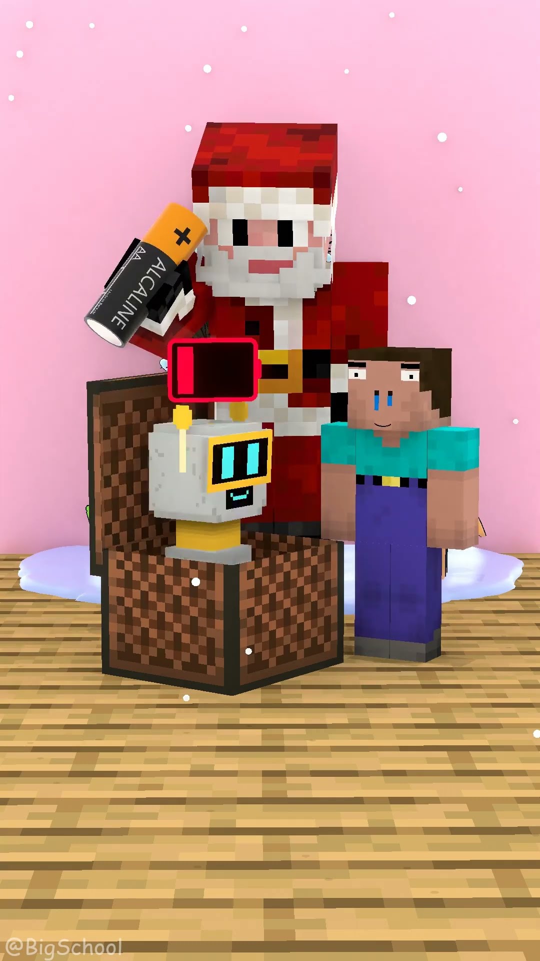Santa Claus helps Rosé listen to Sprunki Fun Bot sing the song Merry Christmas! ??