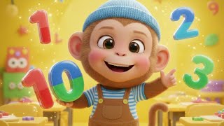 Learn Numbers 1 to 10 with Milo 🐵 | Fun Counting Song for Kids | Preschool Learning