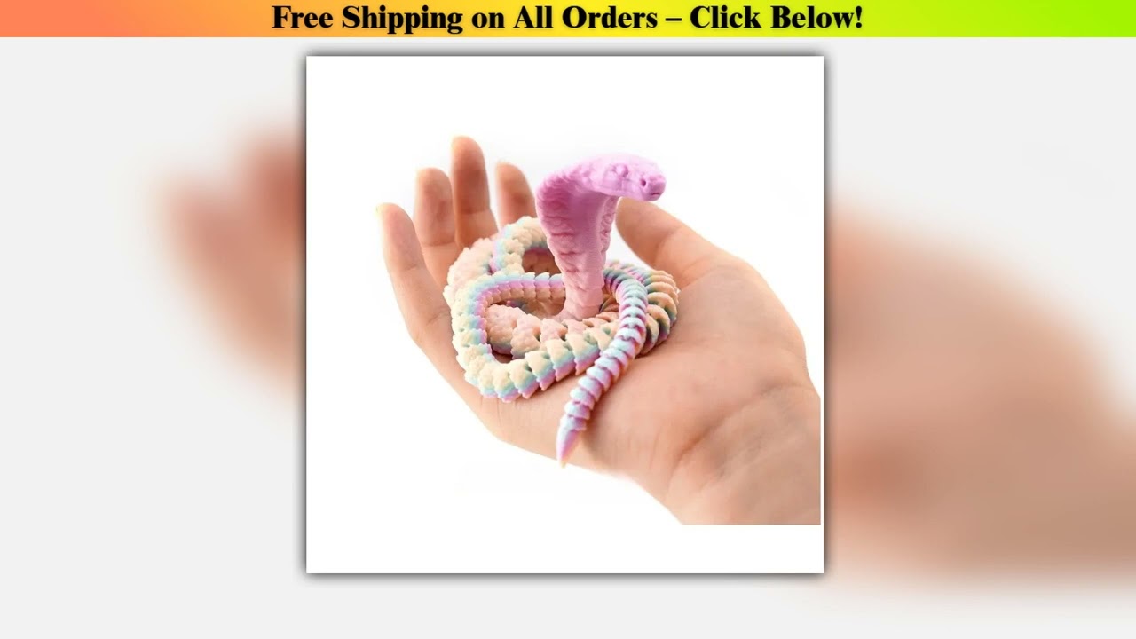 3D Printed Snake Serpent Figures Desk Accessories  for Boy 3D Printed Dragon Room Desktop Ornament