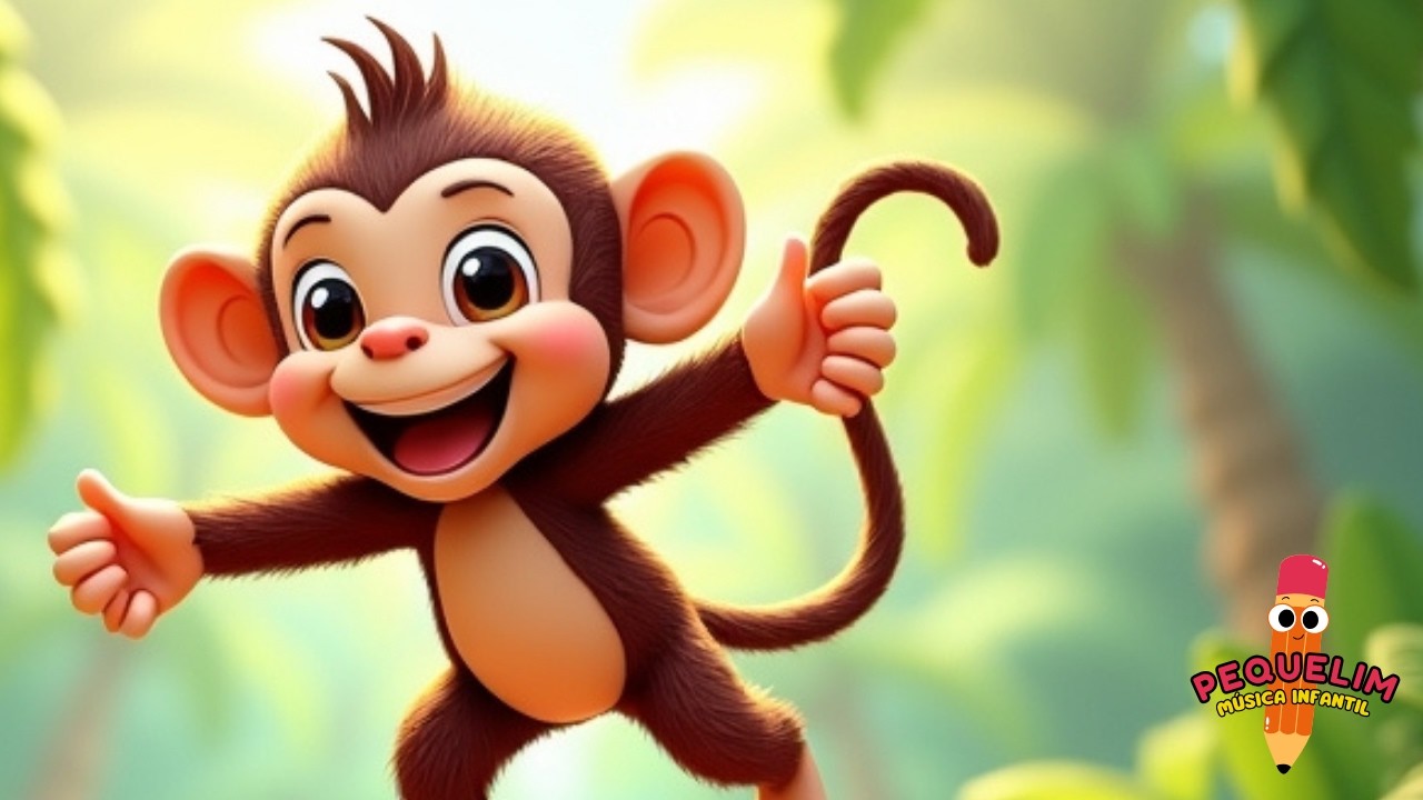 🌴🎶 🐵 Monín el mono salta y ríe – Música infantil divertida para niños