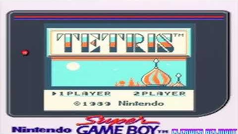 Tetris (Game Boy) Type-B Gameplay l Played on real hardware
