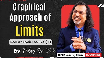 Graphical Approach of Limits | Real Analysis Lecture 24 (III) by Dubey Sir | CSIR NET | IIT JAM Math