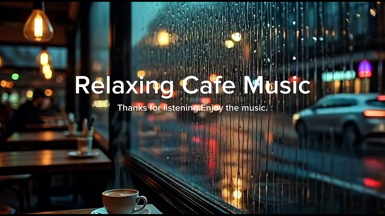 Rainy Night Cafe Jazz ☕🌧️ | Relaxing Coffee Shop Music for Work, Study & Relax