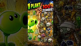 👺😸Plant vs 100 Zombies 😱 | Plants vs Zombies 2 Challenge #shorts #fyp #explore #trending #viral