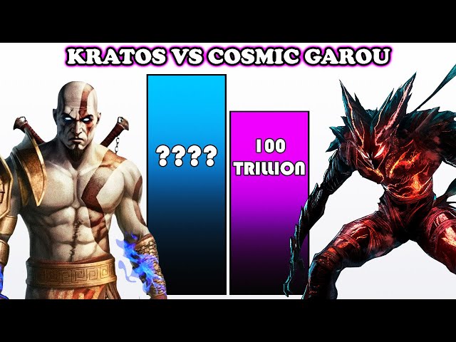 Cosmic Garou vs Kratos. #whoisstrongest #onepunchman #godofwar