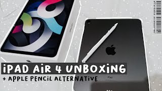 🍎 ipad air 4 (space gray) unboxing + accessories from shopee: apple pencil alternative, etc. ph