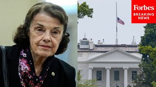White House Flag Lowered To Half-Staff To Honor Senator Dianne Feinstein