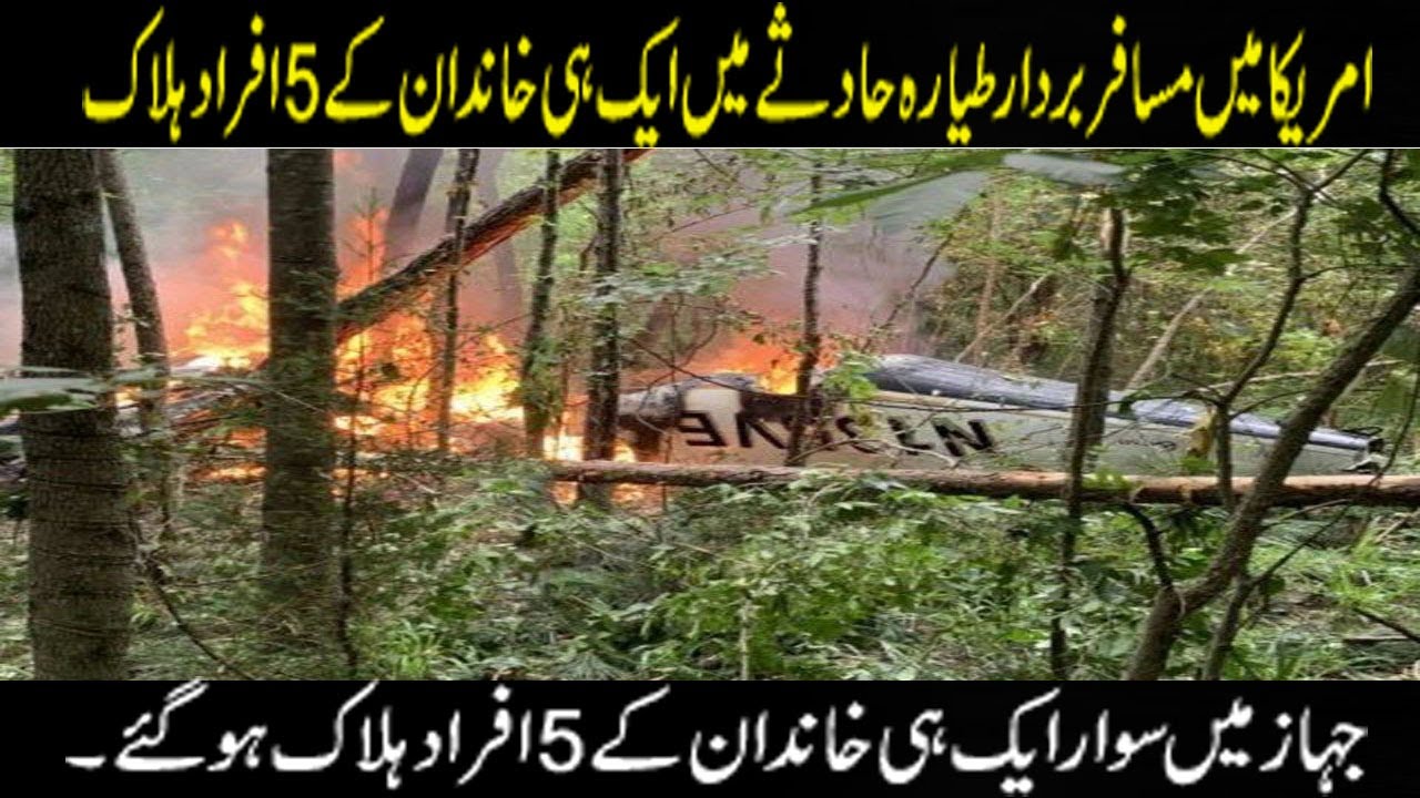 Five members of the same family were killed in a passenger plane crash ...