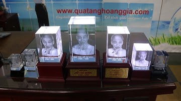 Tượng Bác Hồ Pha Lê 3D Để Bàn Làm Việc - Trang Trọng Và Tôn Nghiêm