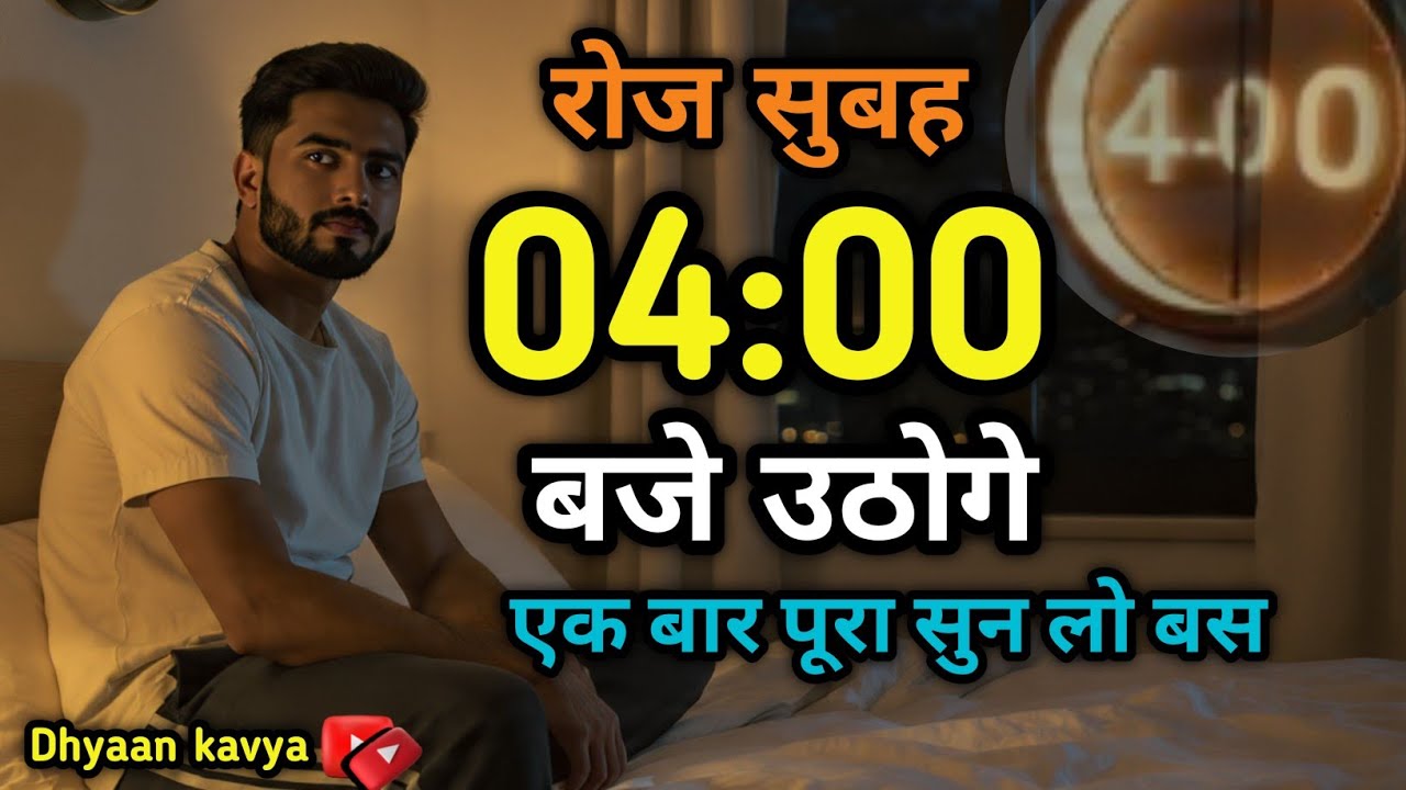 4 बजे उठने का सीक्रेट – सफल लोग क्यों उठते हैं?|| 4 AM Morning Routine | Life Changing Habits