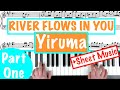 How to play 'RIVER FLOWS IN YOU' - Yiruma PART 1 | Piano Tutorial with Sheet Music