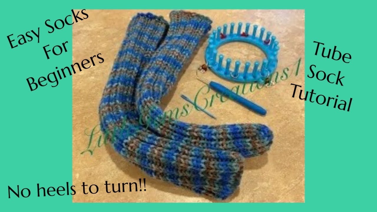 Loom knit tube sock Tutorial