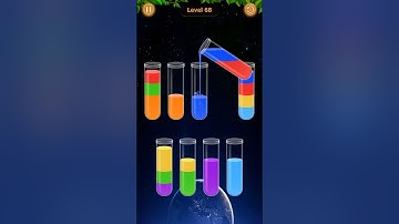 Water Sort Game Level - 68 Without Boosters | Puzzle Games #entertainment #puzzle #games