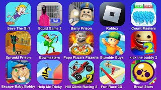 Squid Game 2 Prison Run,Papa Pizza's Pizzeria,Baby Bobby Daycare,Sprunki Prison,Roblox,Stumble Guys screenshot 2