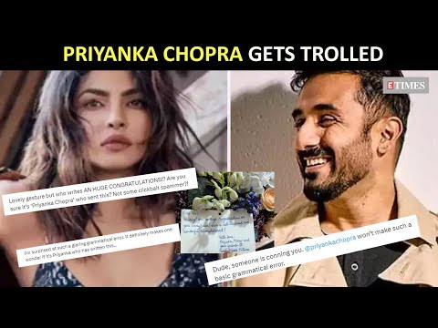 Priyanka Chopra faces backlash for 'embarrassing mistake' in Vir Das Emmy note