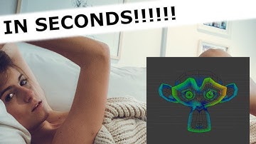 SPEED MODELING: How to create a MONKEY in BLENDER in seconds