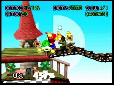 スマブラ６４の非常に有名な裏技（マリオ下Bバージョン）Nintendo smash bros